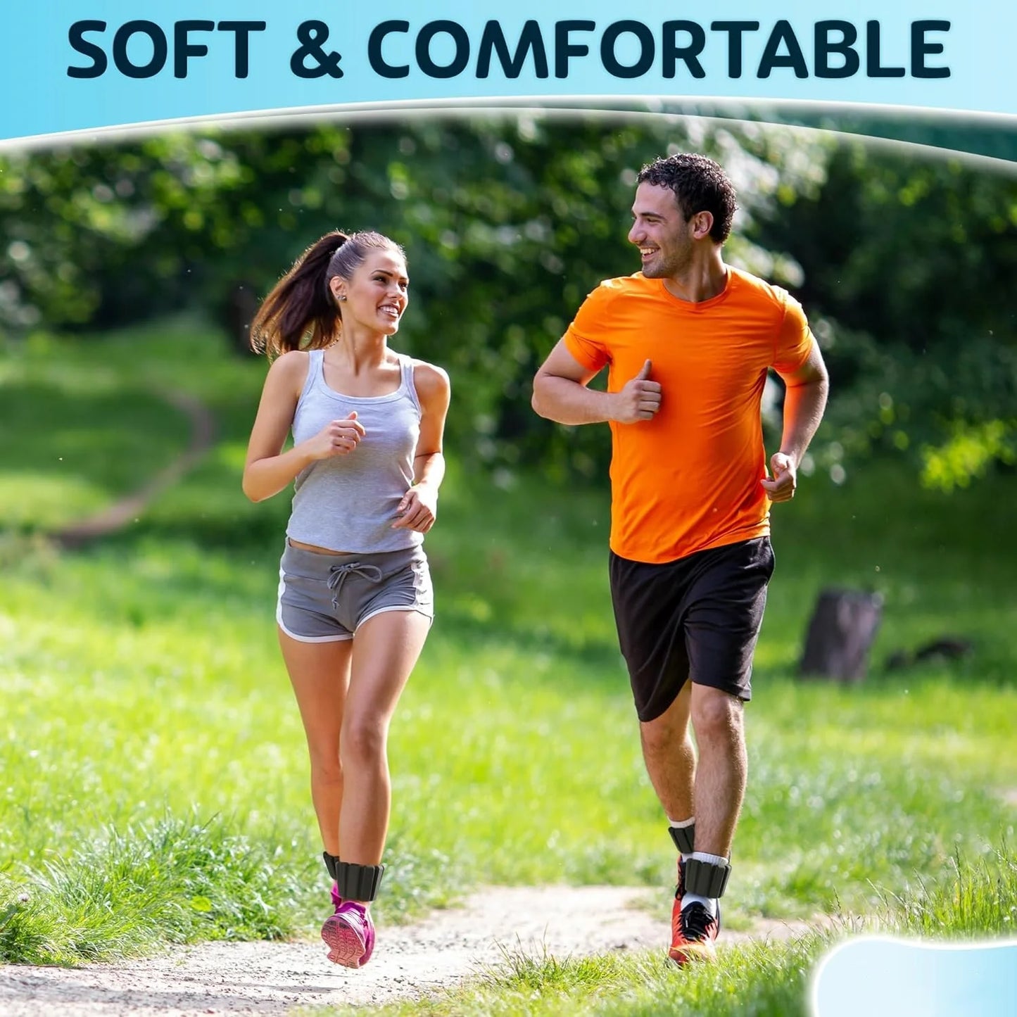 Wearable Leg Or Cuff Weight Straps For Yoga, Dance, Gym And Running