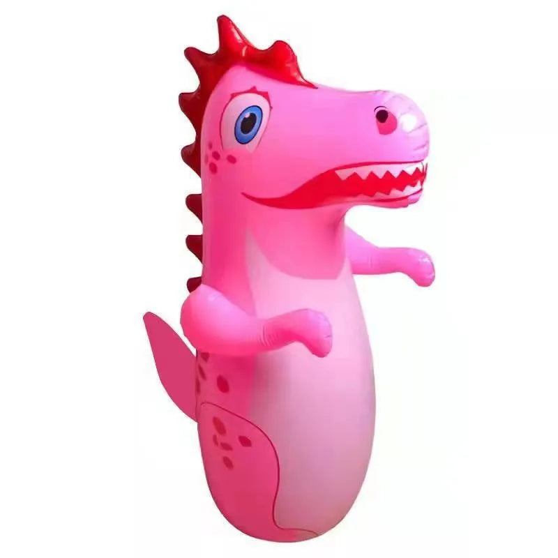 Children's Inflatable Tumbler Sandbag Dinosaur Themed Fitness Boxing Fight Training Stress Relief Toy Home Sandbag for Kids