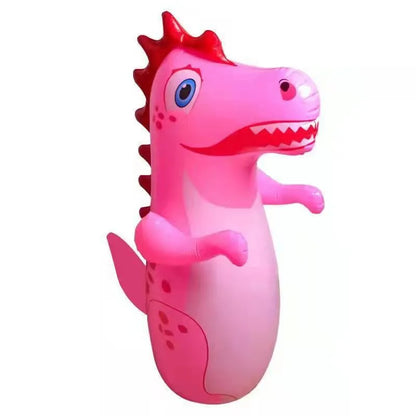 Children's Inflatable Tumbler Sandbag Dinosaur Themed Fitness Boxing Fight Training Stress Relief Toy Home Sandbag for Kids