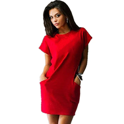 Summer Women Dress Sexy short Sleeve SunDress