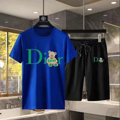 New Teddy Dior Pure Cotton 2 Piece Short Set S-4XL