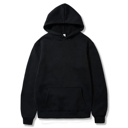 2024 men's and women's new hooded sweatshirt men's solid color sweatshirt women's and men's long sleeved inserted pocket pullove