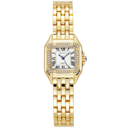 UTHAI Women Watch Light Luxury Brand Stainless Steel Strap Ladies Business Quartz Watches Female Fashion Clock Watch