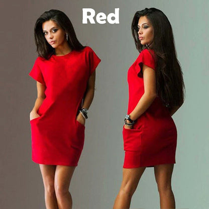 Summer Women Dress Sexy short Sleeve SunDress