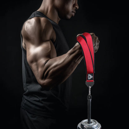 Heavy-Duty Arm Wrestling Strap for Pronation, Forearm, and Bicep Strength Training – Thick Webbing with Fleece Lining