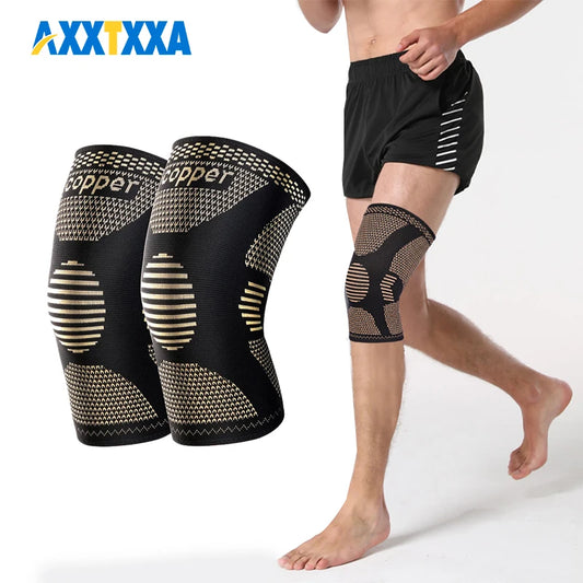 1/2Pcs Copper Knee Brace for Women and Men-Copper Knee Compression Sleeve Copper Knee Sleeves for Sports
