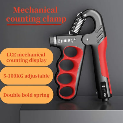 5-100kg Adjustable Hand Grips Strength Gym Wrist Expander Hand Strengthener for Muscle Recovery Fitness Hand Strength Exercise