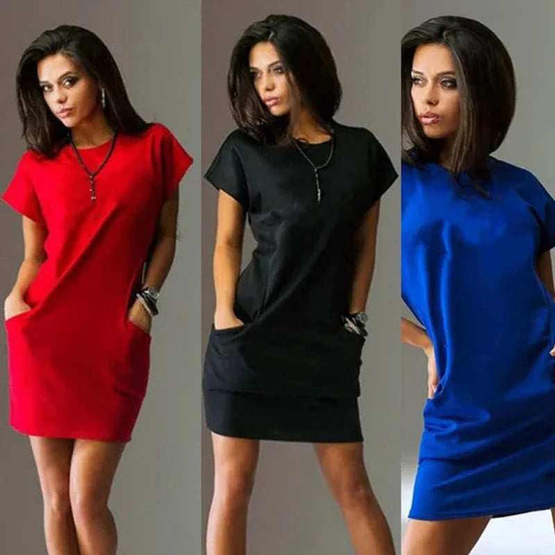 Summer Women Dress Sexy short Sleeve SunDress