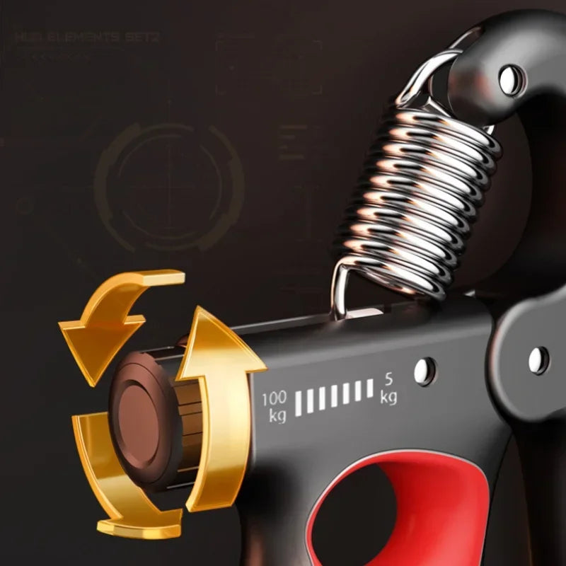 5-100kg Adjustable Hand Grips Strength Gym Wrist Expander Hand Strengthener for Muscle Recovery Fitness Hand Strength Exercise