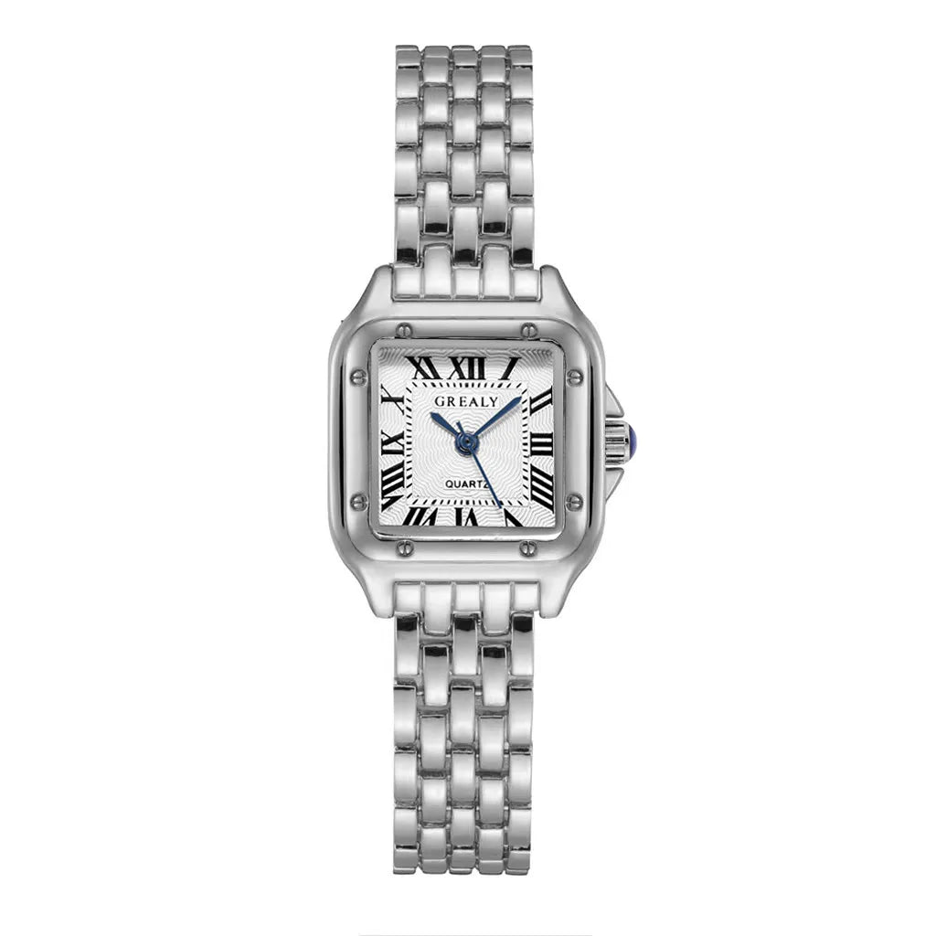 UTHAI Women Watch Light Luxury Brand Stainless Steel Strap Ladies Business Quartz Watches Female Fashion Clock Watch