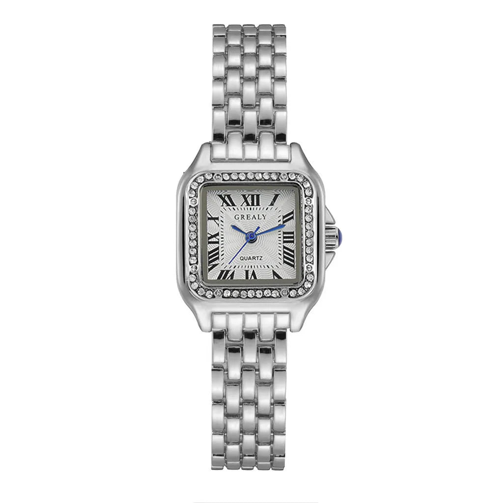 UTHAI Women Watch Light Luxury Brand Stainless Steel Strap Ladies Business Quartz Watches Female Fashion Clock Watch