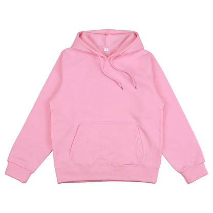 2024 men's and women's new hooded sweatshirt men's solid color sweatshirt women's and men's long sleeved inserted pocket pullove