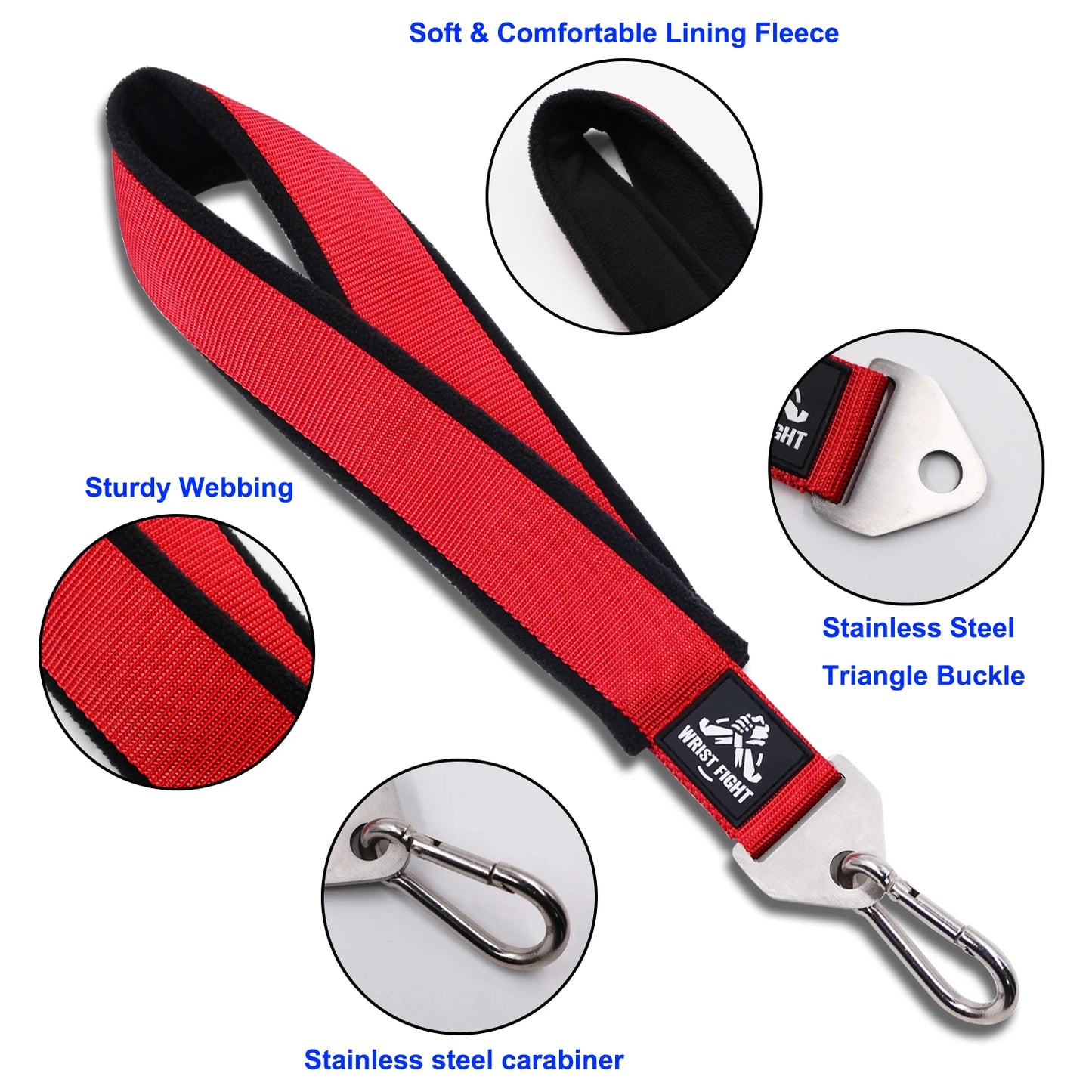 Heavy-Duty Arm Wrestling Strap for Pronation, Forearm, and Bicep Strength Training – Thick Webbing with Fleece Lining