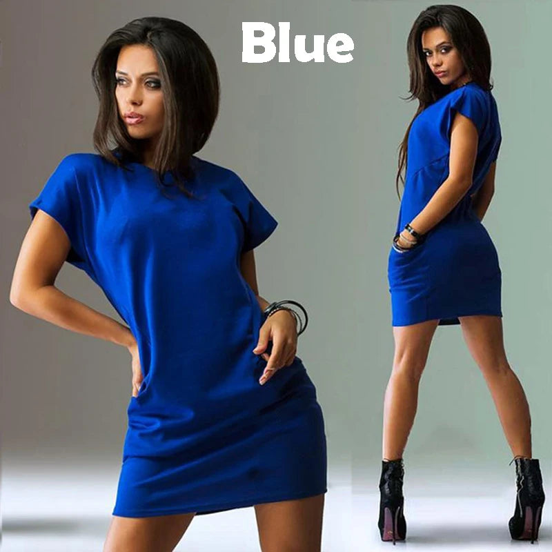 Summer Women Dress Sexy short Sleeve SunDress