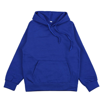 2024 men's and women's new hooded sweatshirt men's solid color sweatshirt women's and men's long sleeved inserted pocket pullove