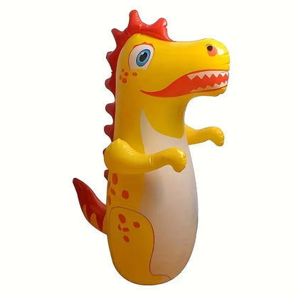Children's Inflatable Tumbler Sandbag Dinosaur Themed Fitness Boxing Fight Training Stress Relief Toy Home Sandbag for Kids