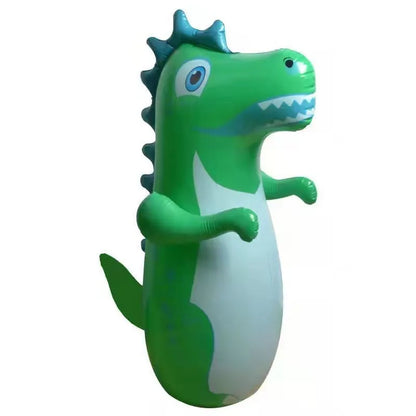 Children's Inflatable Tumbler Sandbag Dinosaur Themed Fitness Boxing Fight Training Stress Relief Toy Home Sandbag for Kids