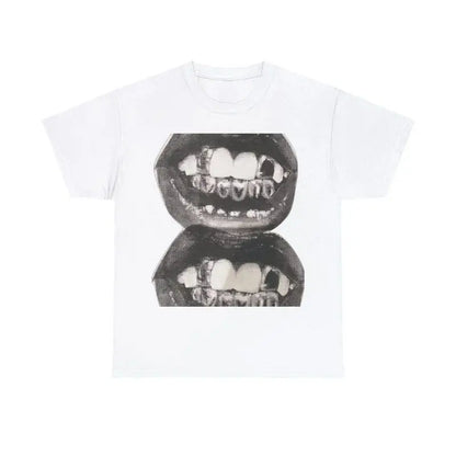 Y2K Punk Goth T Shirt Hip Hop Fashion Personality Loose Short Sleeved Harajuku Casual Womens Streetwear Round Neck Tops