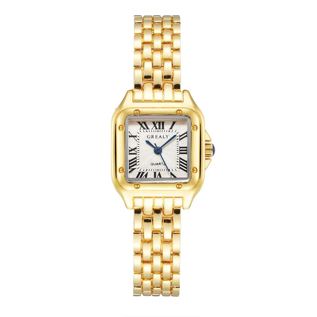 UTHAI Women Watch Light Luxury Brand Stainless Steel Strap Ladies Business Quartz Watches Female Fashion Clock Watch