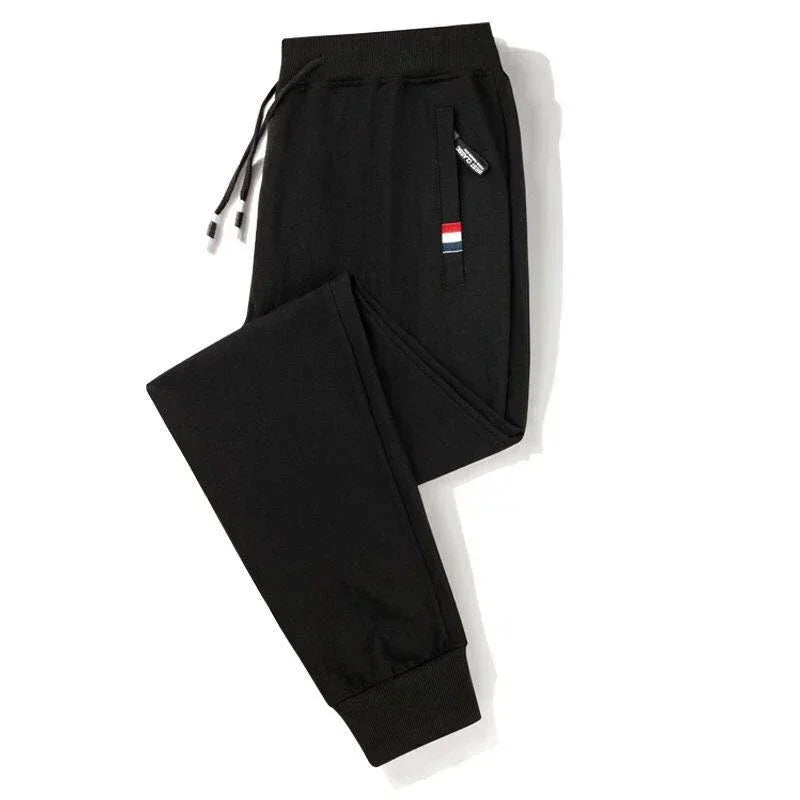 Spring Pants Men Fitness Sportswear Tracksuit Elastic Waist Sweatpants Cotton Trousers Loose Gyms Jogger Track Pants Mens M- 8XL